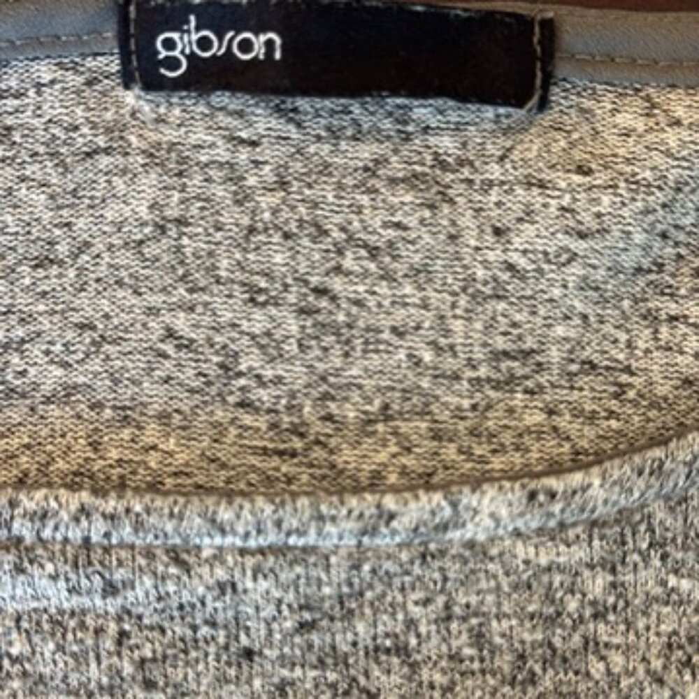 Gibson Gray Knit Long Sleeve Top | Size L | Lightweight Sweater - Picture 4 of 4